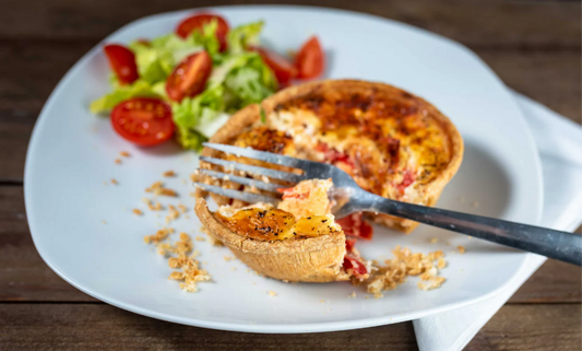 Roasted Pepper & Feta Quiche (Vg)